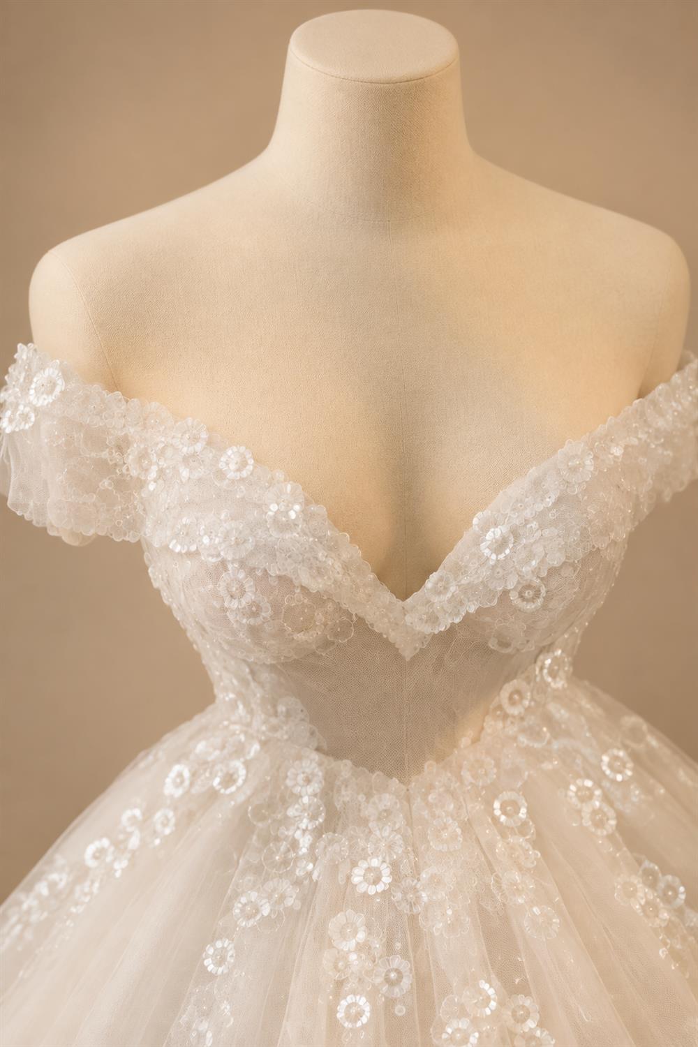 Princess Beading Wedding Dresses 2026 For Bride Off Shoulder Sleeveless Women Glitter Ball Bridal Gown Customized