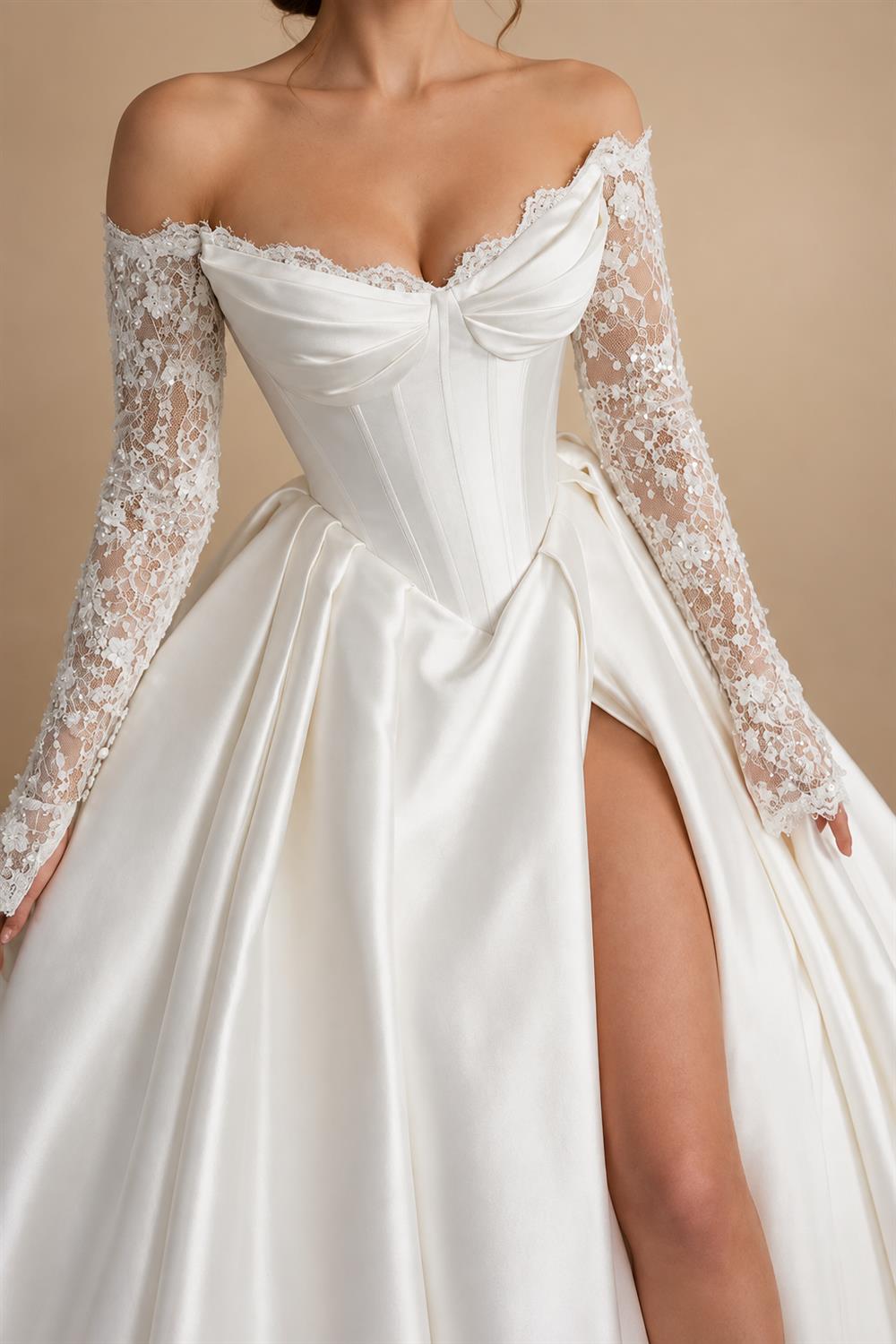 A-Line Spaghetti Satin Square Collar Wedding Dresses Sleeveless Floor Length Bridal Gowns Vestido Customized