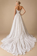 Sweetheart Off Shoulder Lace Wedding Dress A-line Wedding Gowns For Women Robe De Mariee Customized