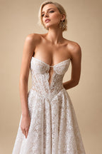Sweetheart Off Shoulder Lace Wedding Dress A-line Wedding Gowns For Women Robe De Mariee Customized