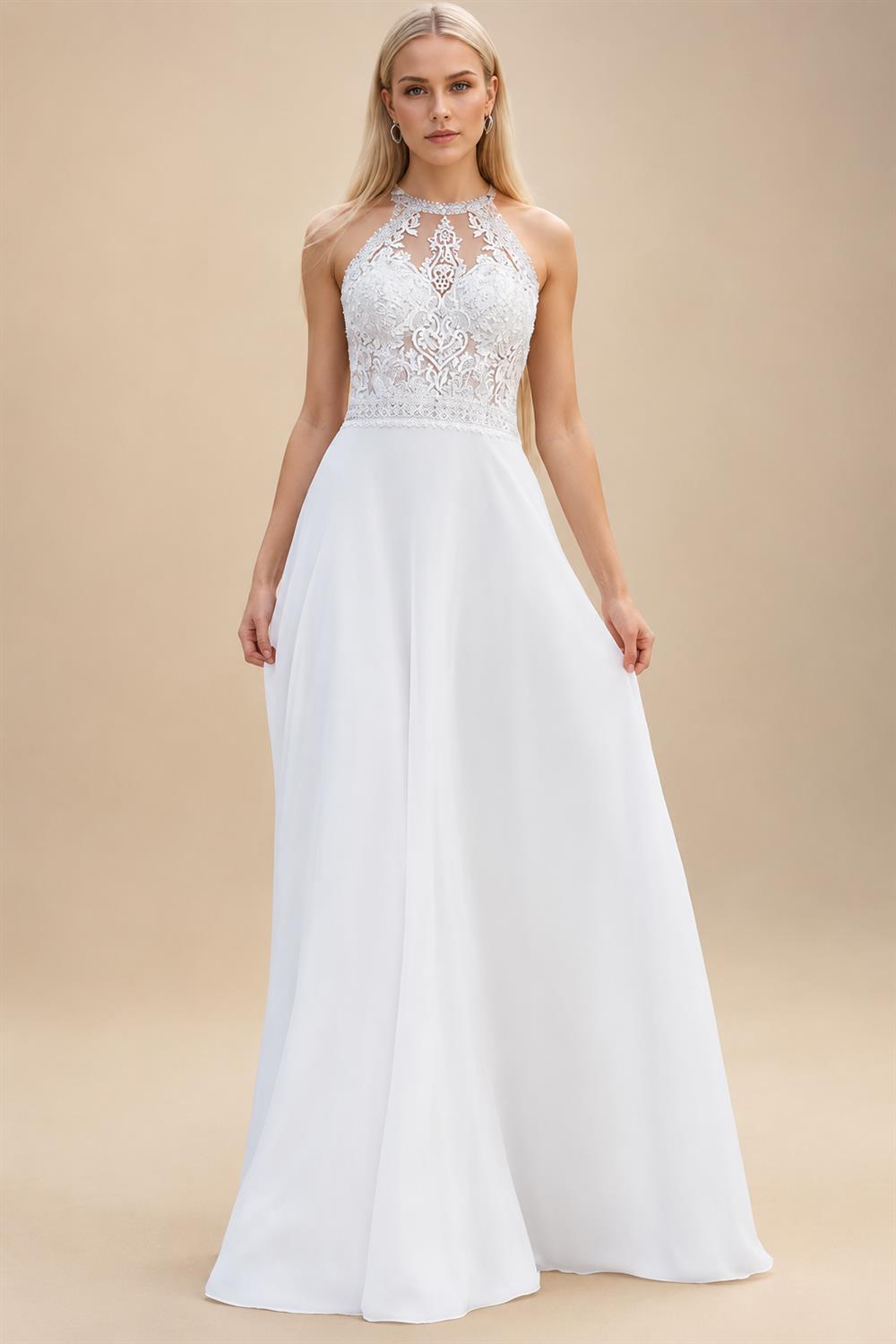 Bohemian Wedding Dress 2026 New Chiffon Lace Beach Bridal Gowns for Women Robe De Mariage Customized