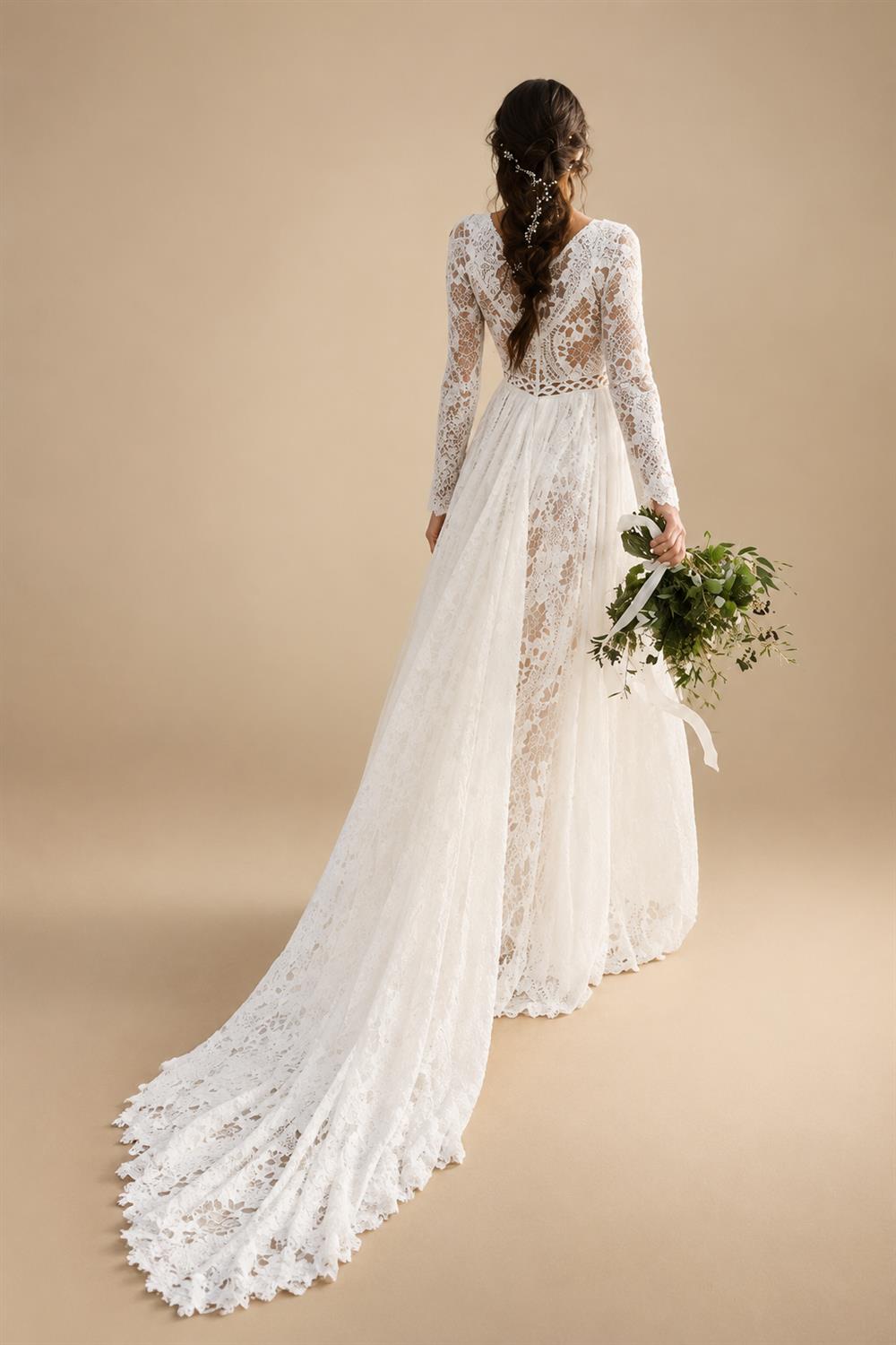 Wedding Dress Plus Size A-Line Off The Shoulder Lace Applique Tulle Backless Robe De Mariée Orienta Sweep Train Gown