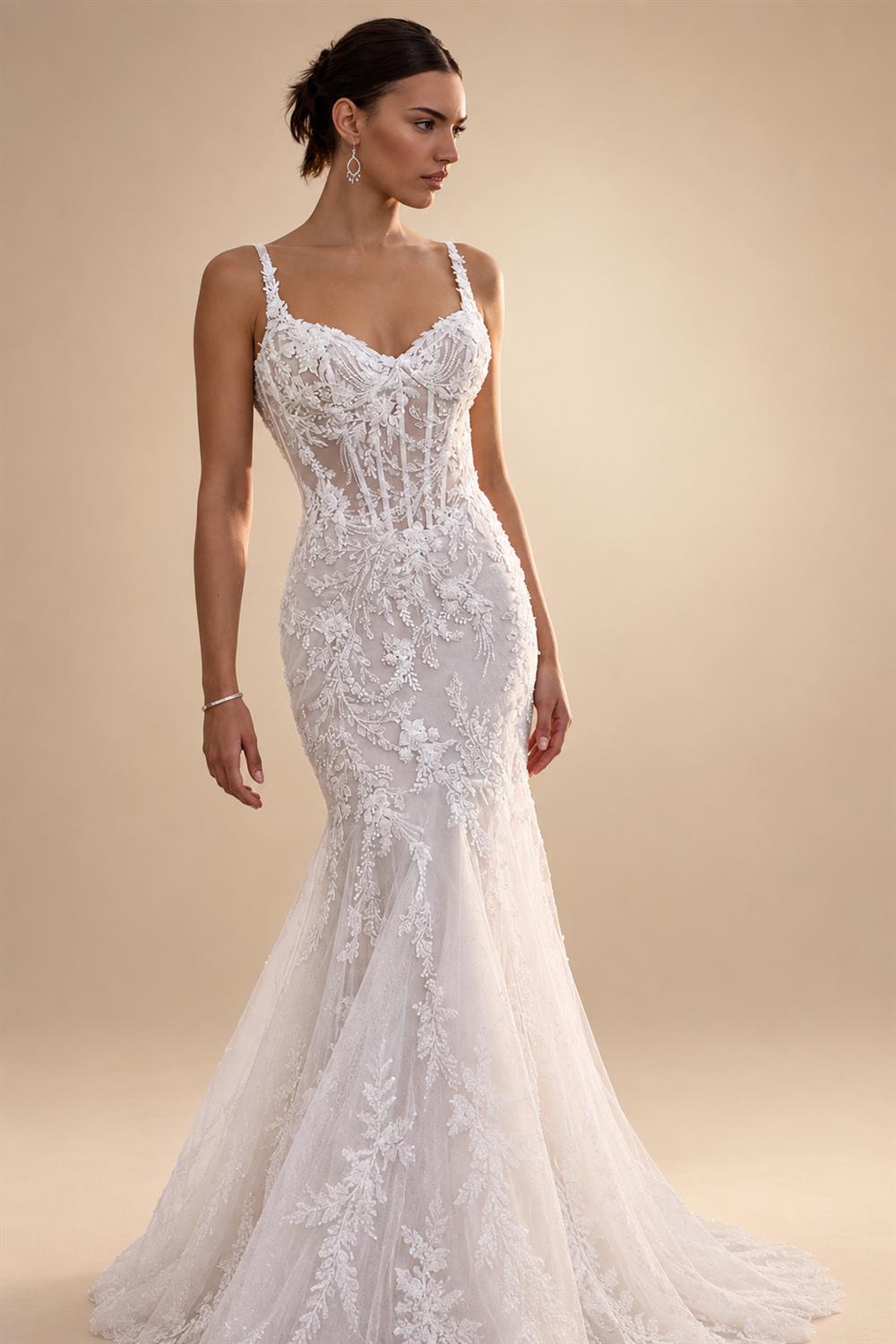Off the Shoulder Mermaid Wedding Dress Customized Lace Appliques Backless vestidos para mujer elegantes y bonitos