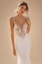 Spaghetti Straps Wedding Dress for Women with Lace Tail Backless Long Bride Dresses 2026 Customized