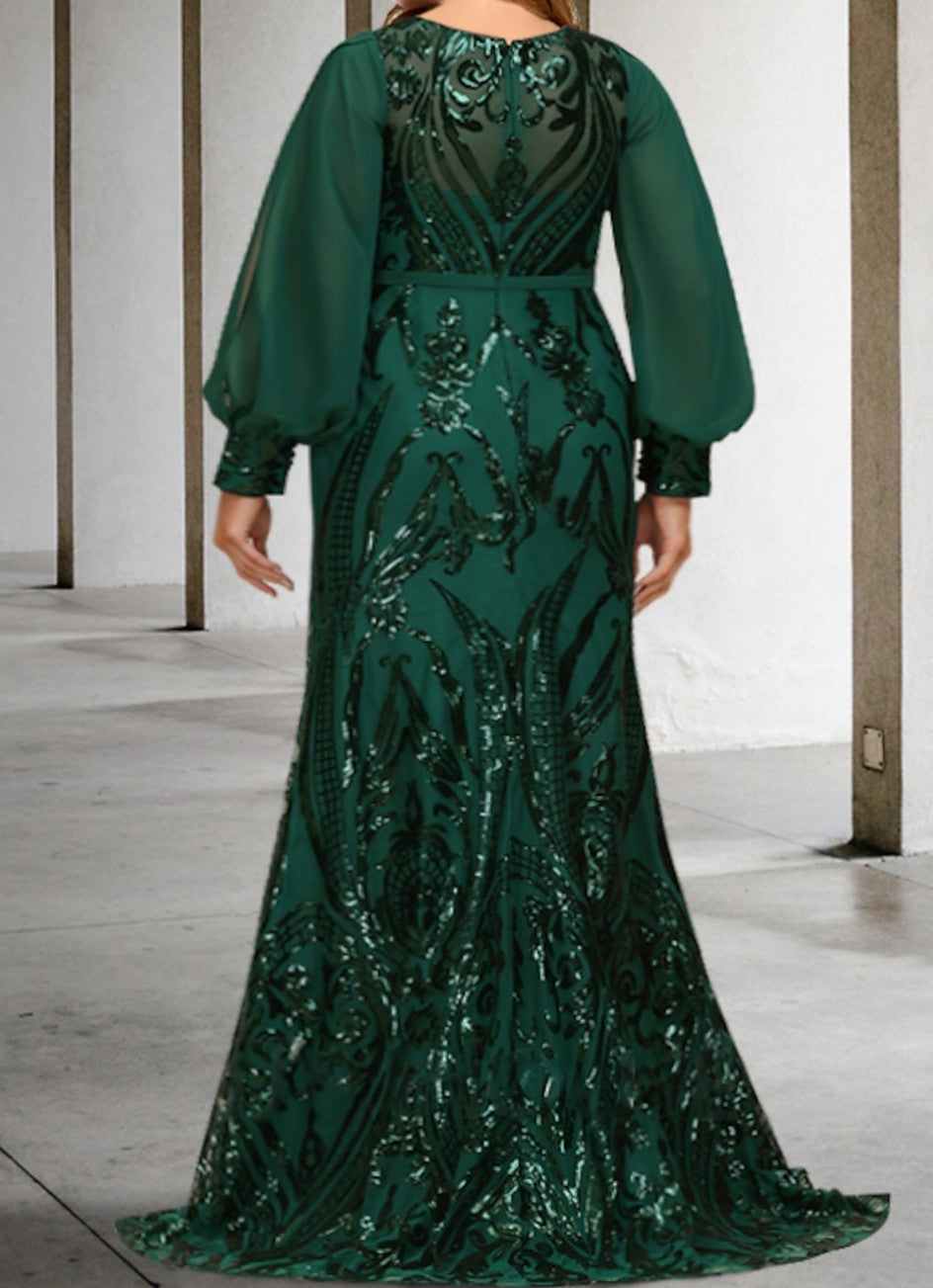 Vestidos de lantejoulas para mãe da noiva ou coluna
