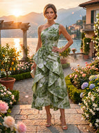 Jacquard A Line V Neck Ruffles Corset Mother of the Bride & Groom Dresses (SHI22500967)