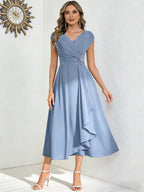 A-Line Floor Length One Shoulder Long Mother of the Bride Dresses with Lace (SHI22500179)