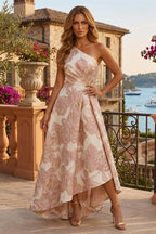 Jacquard Sheath Off the Shoulder Ruched Corset Mother of the Bride & Groom Dresses (SHI22500958)