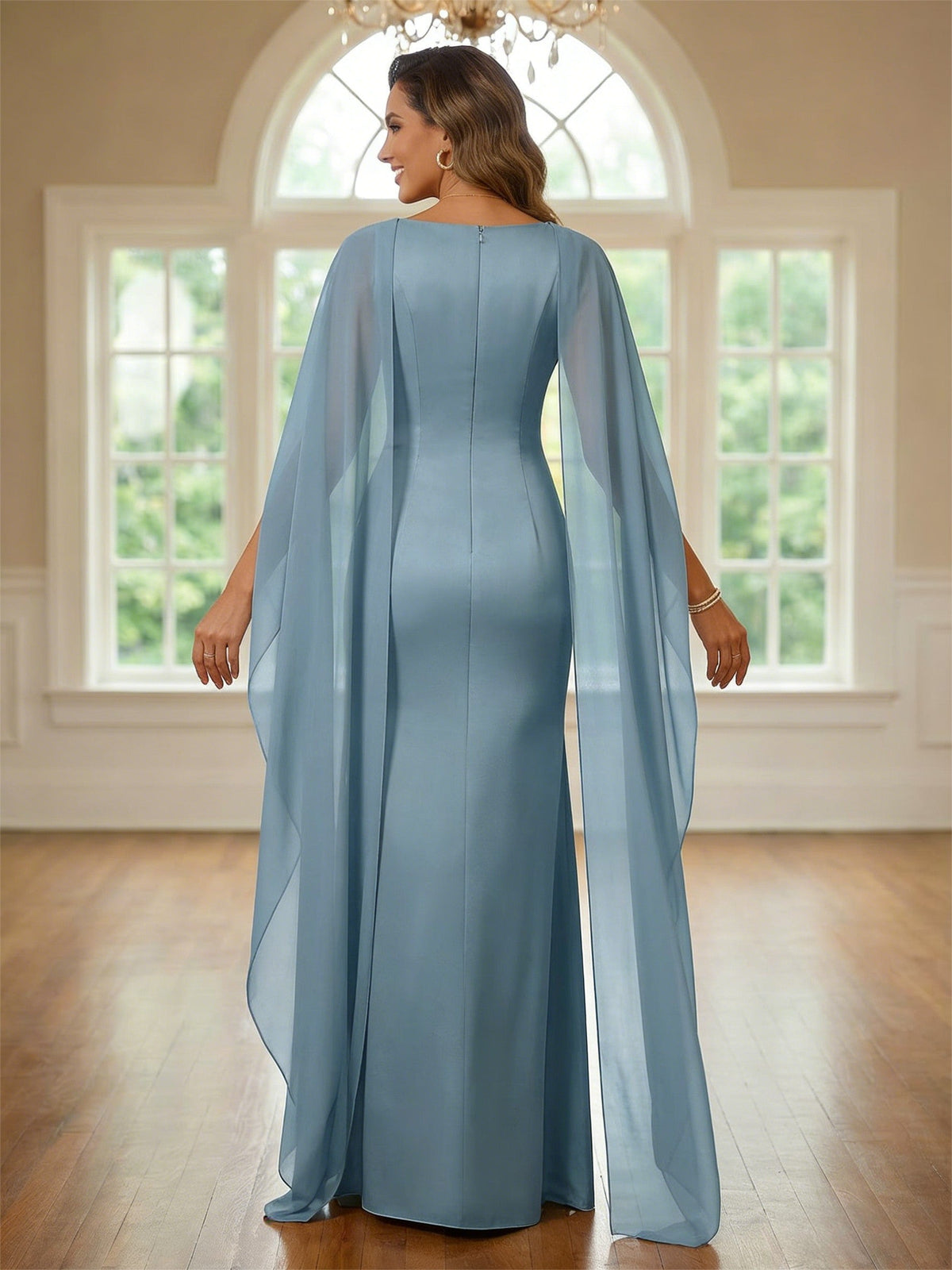 Sequin Floral Sheath Floor-Length Mother of the Bride & Groom Dresses with Satin Bodice (SHI22500925)