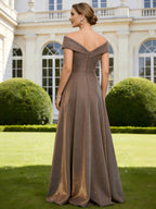 Sheath V Neck 3/4 Sleeve Sequined Mother of the Bride Dresses with Appliques (SHI22500209)