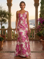Jacquard Sheath Off the Shoulder Ruched Corset Mother of the Bride & Groom Dresses (SHI22500958)