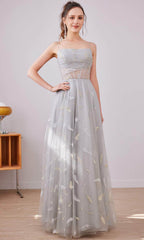 Robe longue droite en ligne A