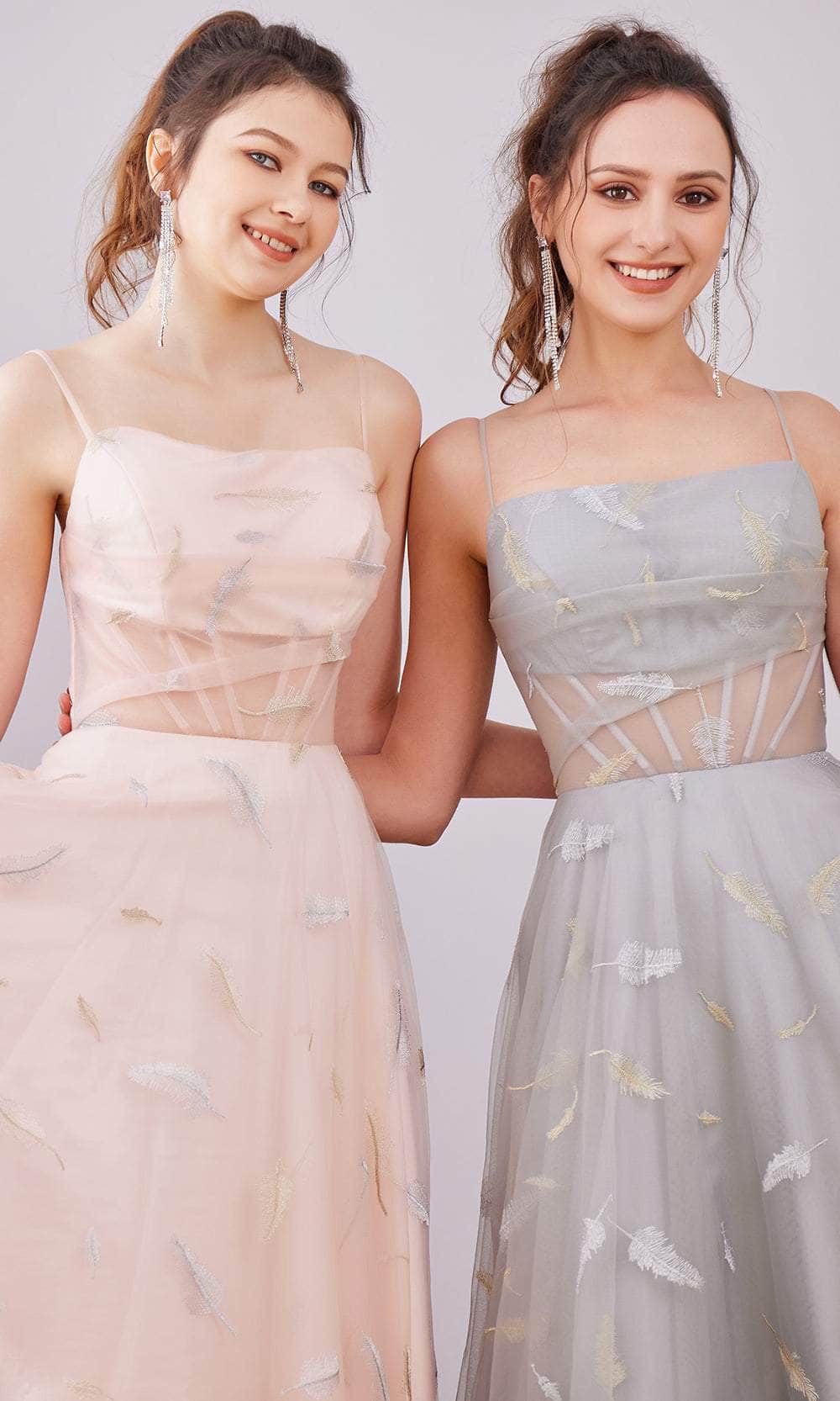Robe longue droite en ligne A