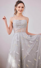 Robe longue droite en ligne A