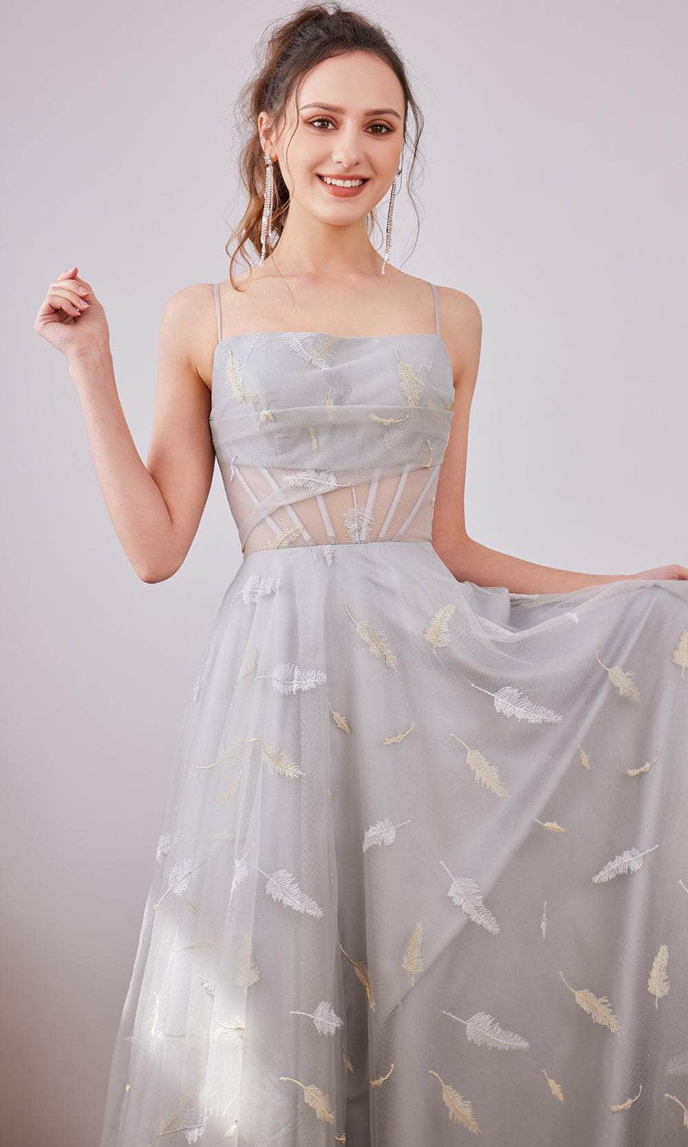 Robe longue droite en ligne A