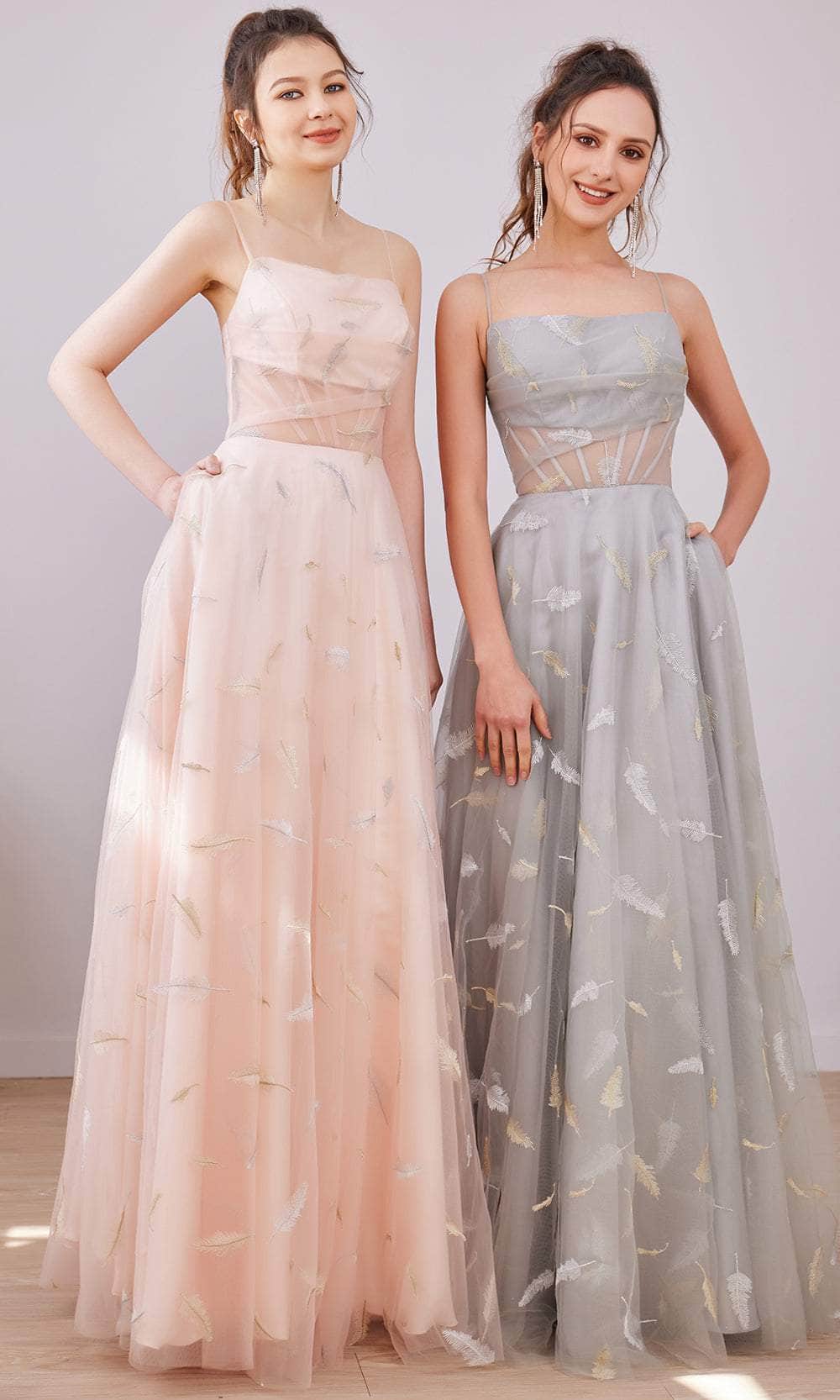 Robe longue droite en ligne A