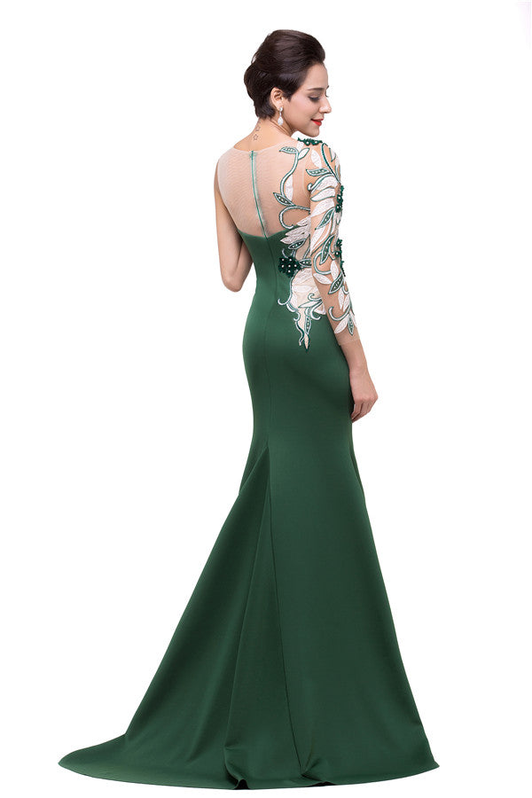 Robe de bal sirène longue jusqu'au sol à une épaule