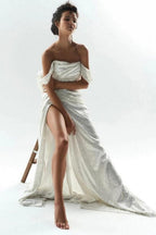 Robes de mariée sirène / trompette Robe étincelante et brillante Fête de mariage