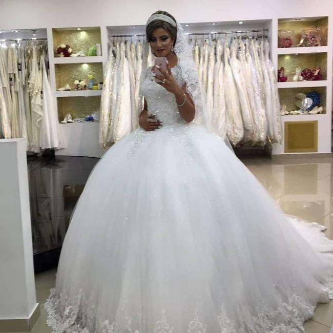 Robes de mariée modernes avec dentelle | Robes de mariée princesse