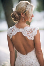 Nuovo Arrivo Abito da Sposa Estivo Senza Maniche in Pizzo Completo