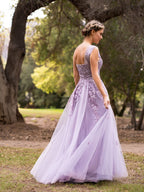 Robe de bal longue en tulle à une épaule Sweet-Heart