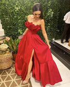 Red Prom Dresses Long Prom Dresses Evening Dresses Y1052