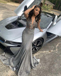 Luxury Black Girl Prom Dress Sexy Mermaid Evening Dress Y541