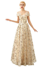 Vestido romántico floral de manga corta en línea A para fiesta de primavera por la tarde, vestido largo hasta el suelo para bailar