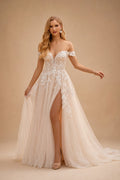 Rutipo As Picture Boho Lace Sweetheart Neckline With Split Front