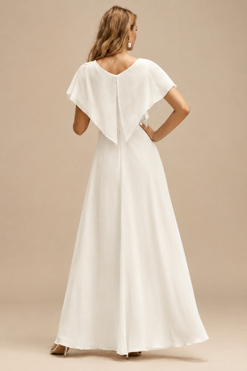 Rutipo Ivory A-Line Halter Sleeveless Short/Mini Tulle Wedding Dresses