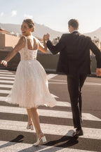 Ivory Square Neck Sleeveless Ball Gown Wedding Dress With Sequins And Beading