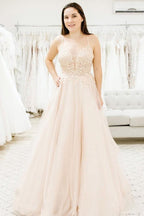 Spaghetti Straps Illusion Plunging V Neckline Wedding Dress