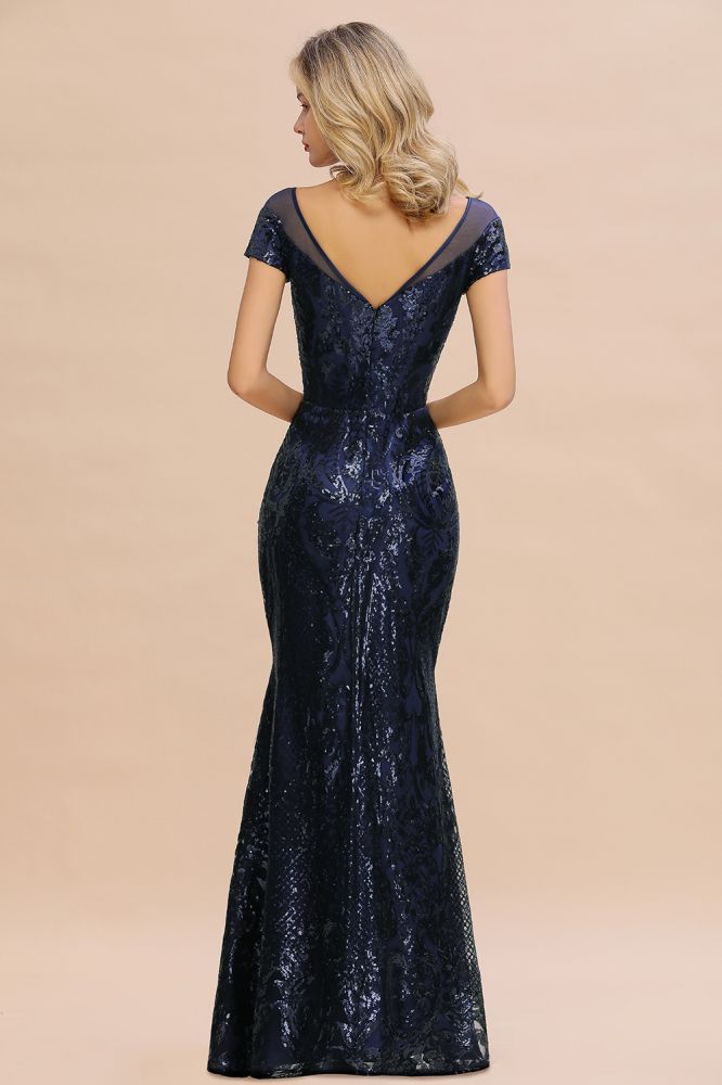 Robe de fête sirène à paillettes scintillantes Robe de bal vintage des années 20 longue jusqu'au sol