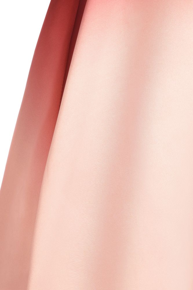 Strapless Gradient Satin Mini Party Dress Knee Length Homecoming Dress