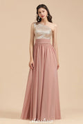 Stylish One Shoulder Sequins Chiffon Evening Party Dress Prom Dress