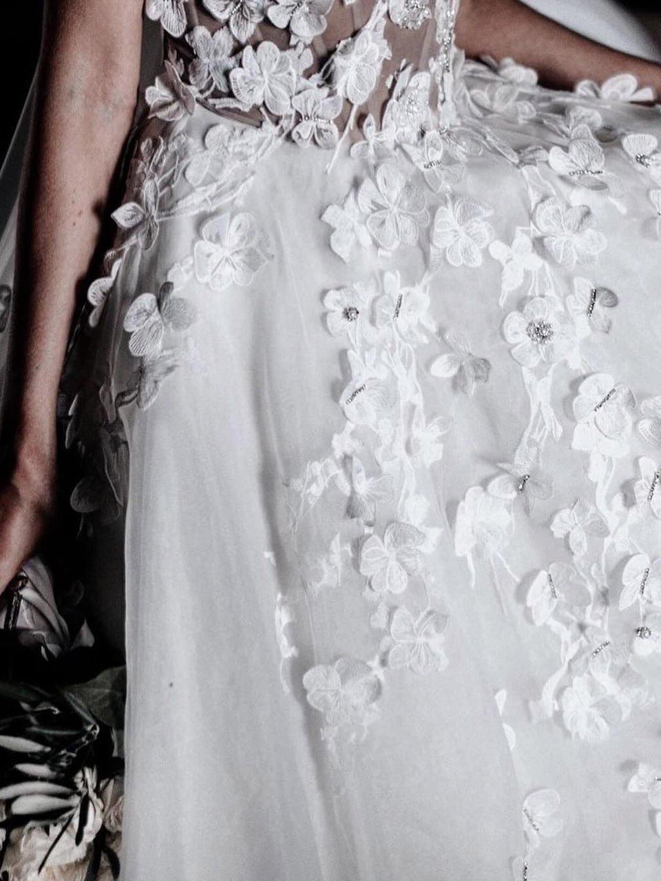 Sweetheart A-Linie Brautkleider Tüll Applizierte Kleider