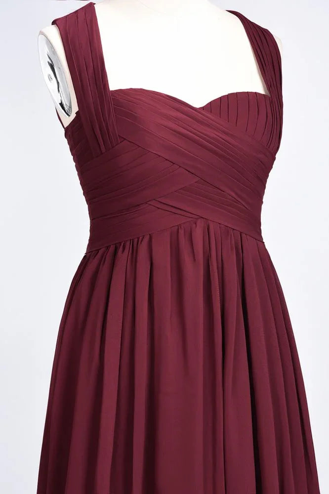Sweetheart Bungurdy Tiered Lace Prom Dresses | Simple Cap Sleeves A-Line Evening Dresses