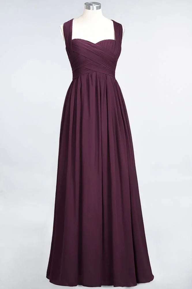 Sweetheart Bungurdy Tiered Lace Prom Dresses | Simple Cap Sleeves A-Line Evening Dresses