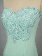 Vestido largo de gala sirena de tul con encaje floral de amor