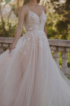 Abito da sposa bianco vintage a linea ad A con scollo a cuore, senza maniche, in pizzo con applicazioni