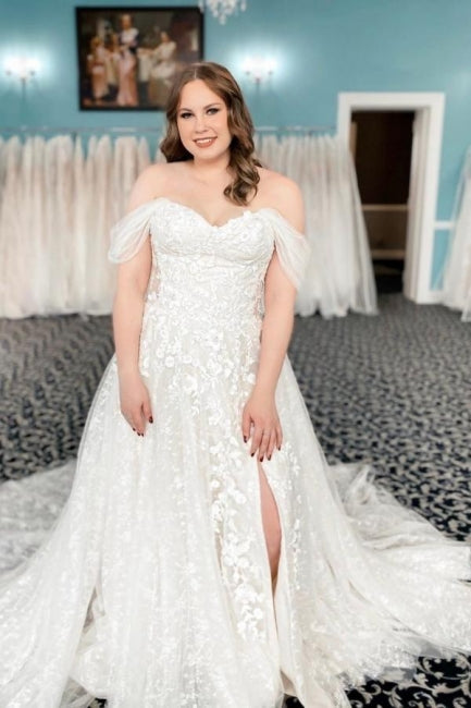 Abiti da sposa vintage senza spalline a linea ad A con pizzo e scollo a barca