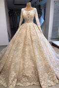 Abito da sposa d'epoca con pizzo | Abito da sposa con maniche